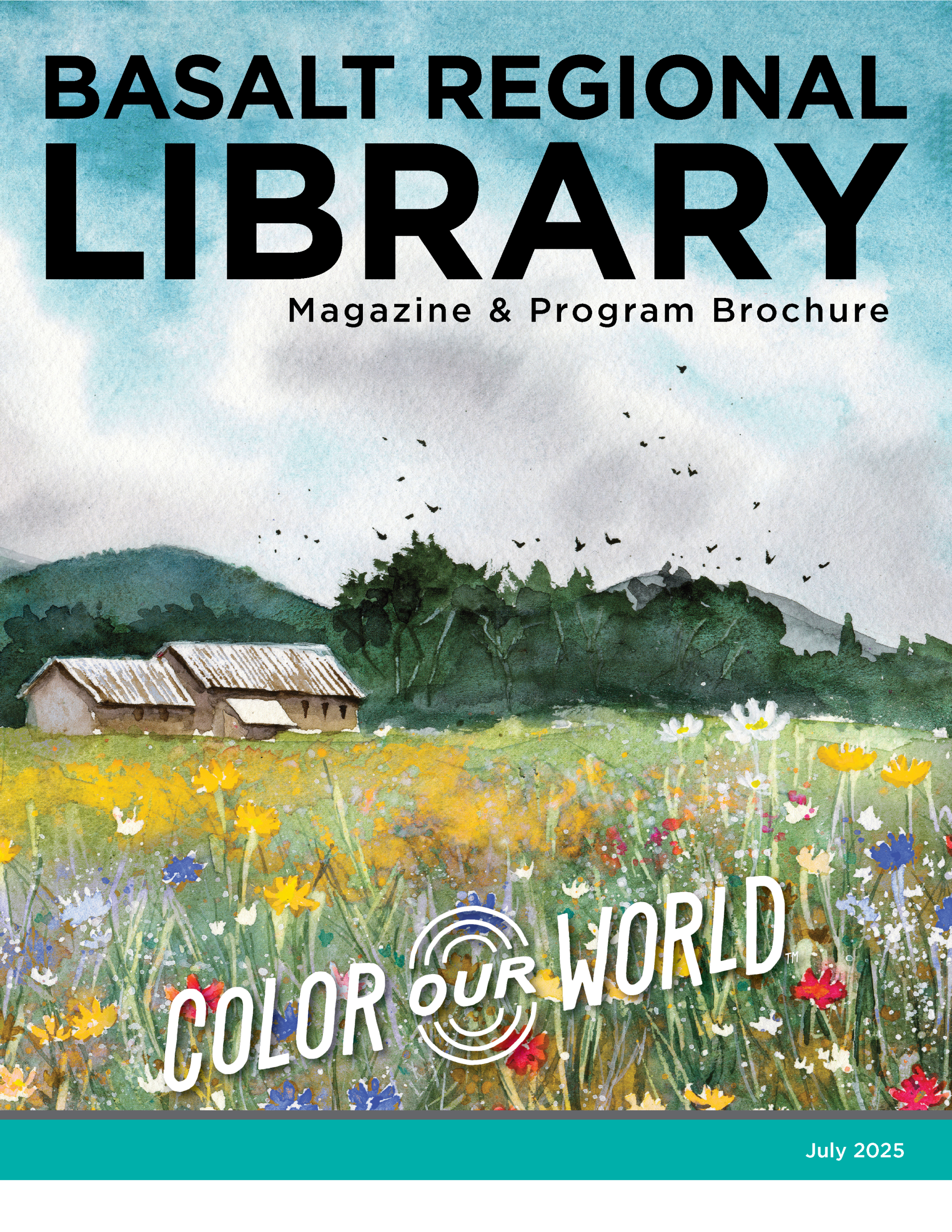 Basalt Regional Library Magazine cover for July 2025