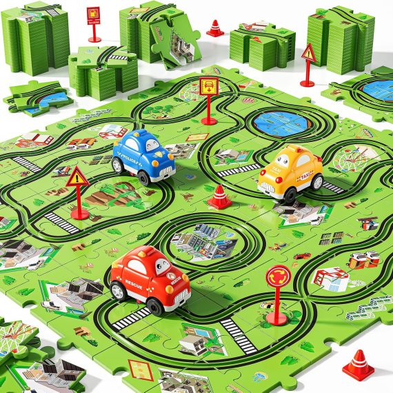 puzzle car track - summer reading prize 2026 for preschoolers