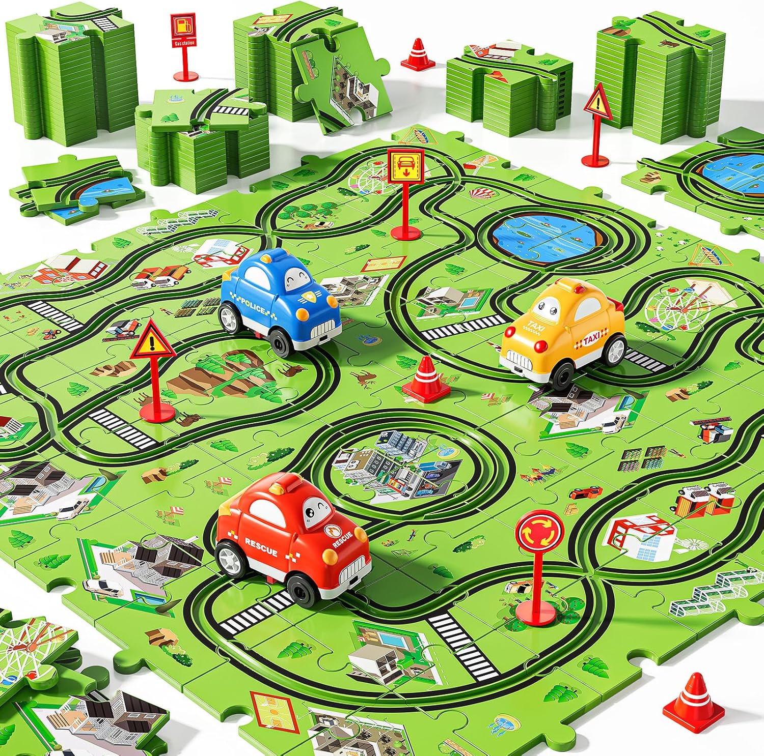 puzzle car track - summer reading prize 2026 for preschoolers