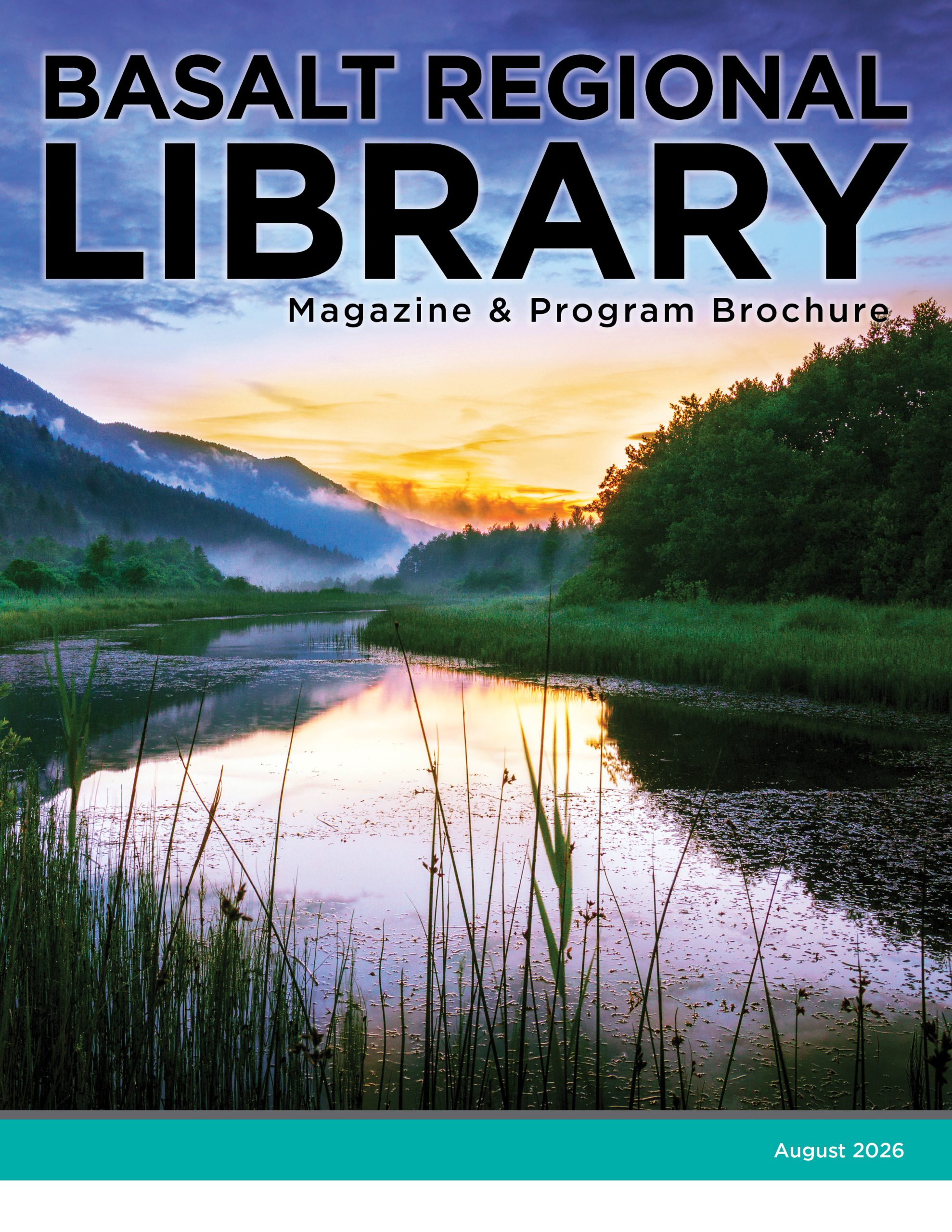 Cover to BRLD August 2026 magazine featuring a river at sunset